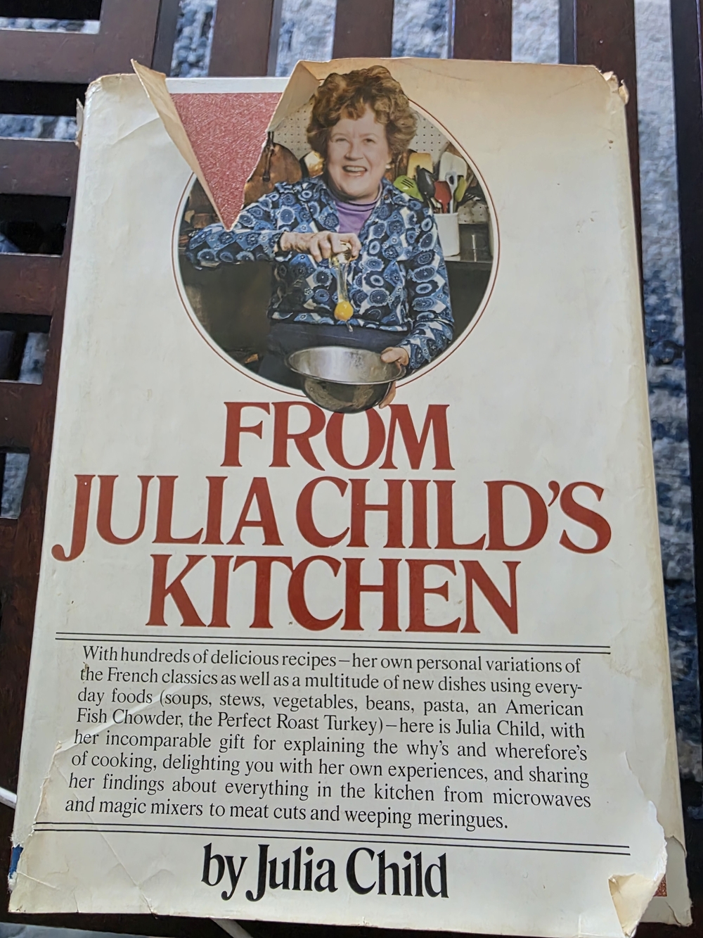 From Julia Child's Kitchen - First EDITION, Signed In 1975.